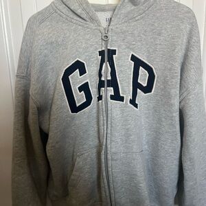 GAP Kids Light Gray Zip-Up Hoodie